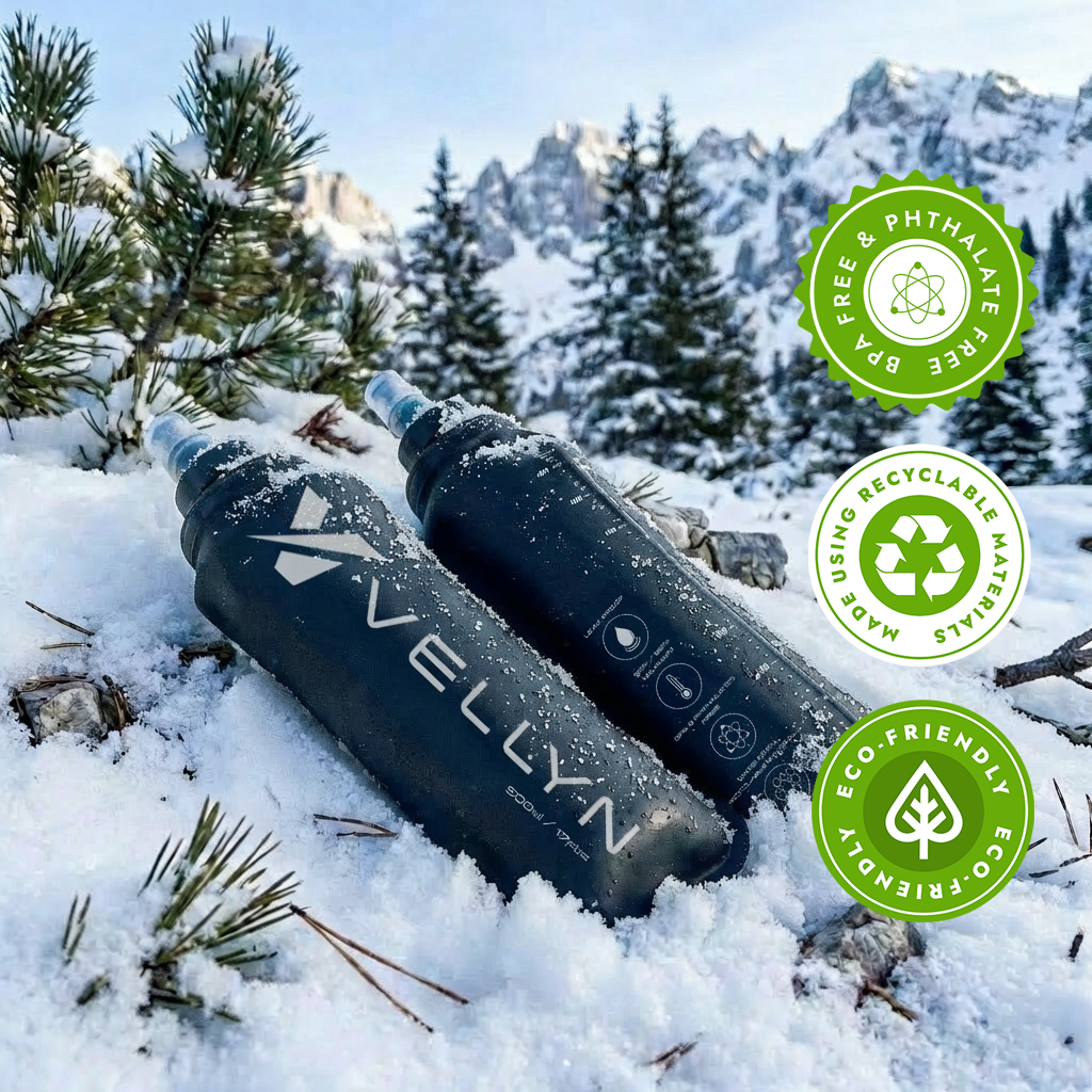 2 x Ultra-lightweight 500ml water bottles